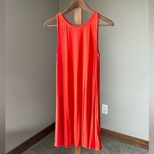 Old Navy Vibrant Orange Sleeveless Dress